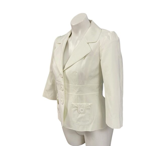 Halogen Blazer Womens PS White Jacket Officecore Corpcore Career Boardroom Work - Picture 9 of 16